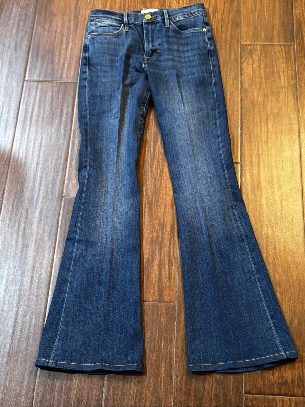 Women's Frame Dark Blue Flared Jeans